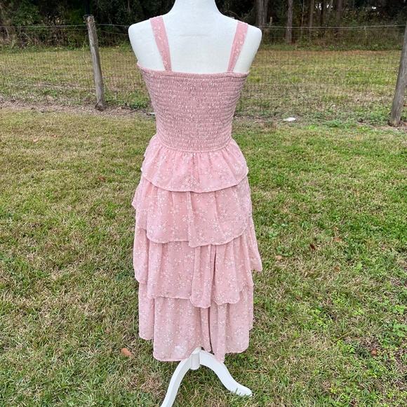 Ruffle Tiered Midi Dress - Picture 2 of 5